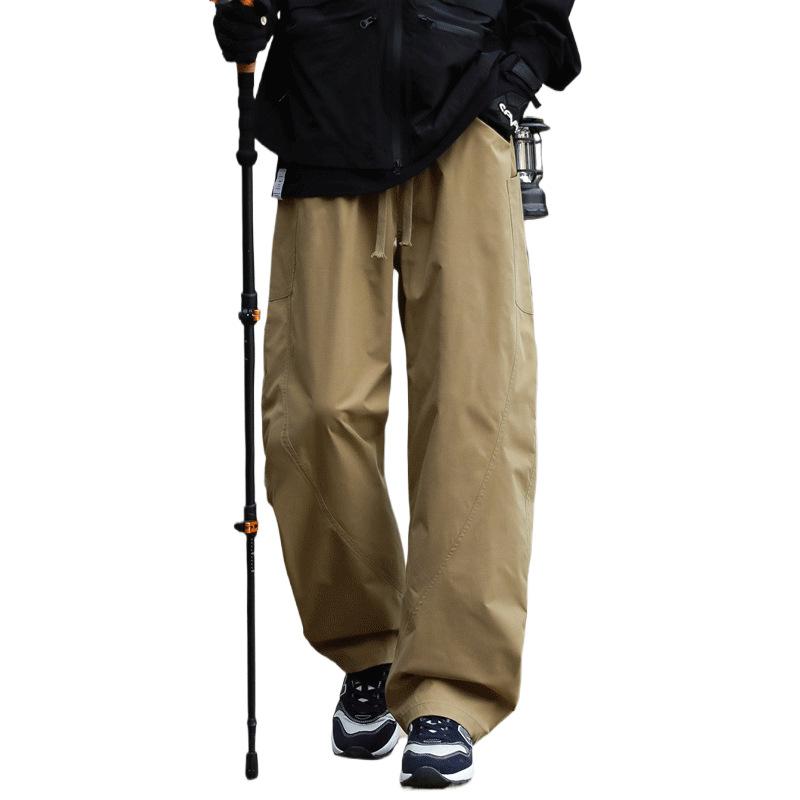工装パンツ 男性用 美 পুনরুদ্ধার 直筒パンツ アウトドア 防撥水 撥水 ズボン メンズ カジュアルパンツ 無地 黒 ブラック カーキ オリーブドラブ M L XL 2XL 3XL