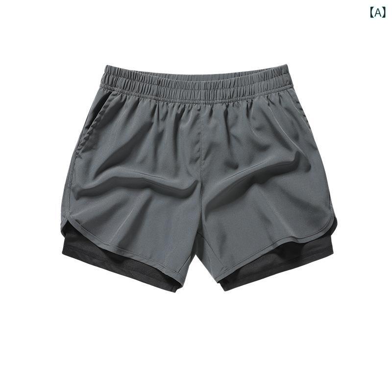 ショートパンツ 男性用 マラソン ランニング トレーニングパンツ 吸湿速乾 接触冷...