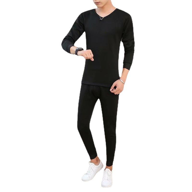 メンズ インナー 上下セット 裏起毛 防寒 あったかインナー 長袖 肌着 ストレッチ 無地 男性用