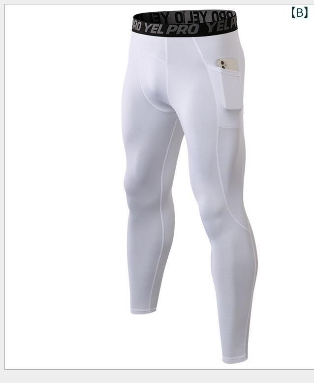 スポーツタイツ メンズ 男性用 裏起毛 レギンス トレーニングパンツ ランニング フィットネス 伸縮性 ストレッチ ポケット付き ロングパンツ 黒 白 グレー 赤 紺 深緑 秋冬