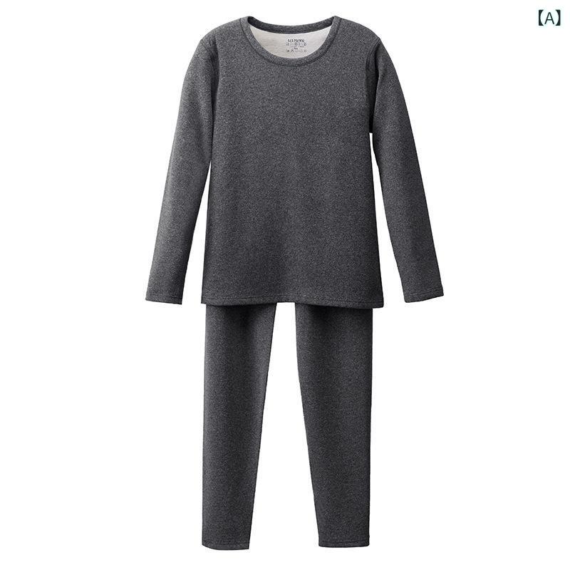 LINEAR shopのインナー レディース メンズ 秋冬 あったかインナー 長袖 肌着 上下セット 男性用 女性用 裏起毛 暖かい ポリエステル｜アングル2