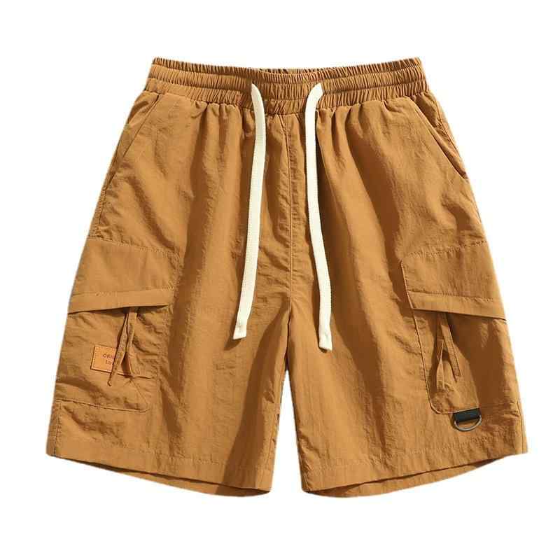 ハーフパンツ 男性用 ゆったり ワークパンツ ストリート カジュアル 無地 スポーツ 薄手 カーゴパンツ イージーパンツ