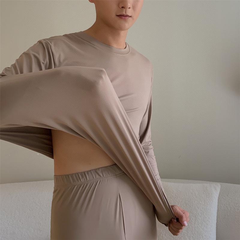 インナー レディース メンズ 保温インナー 上下セット 肌着 ポリエステル あったかインナー 長袖 丸首 ..