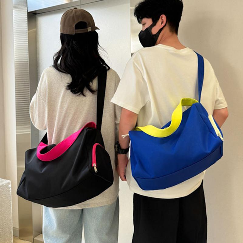 ヨガバッグ レディース シューズ収納 レジャー スポーツ ジム バッグ 撥水 アウトドア ショルダーバッグ メンズ 短距離 旅行 ブラック ブルー パープル オックスフォード ポリエステル
