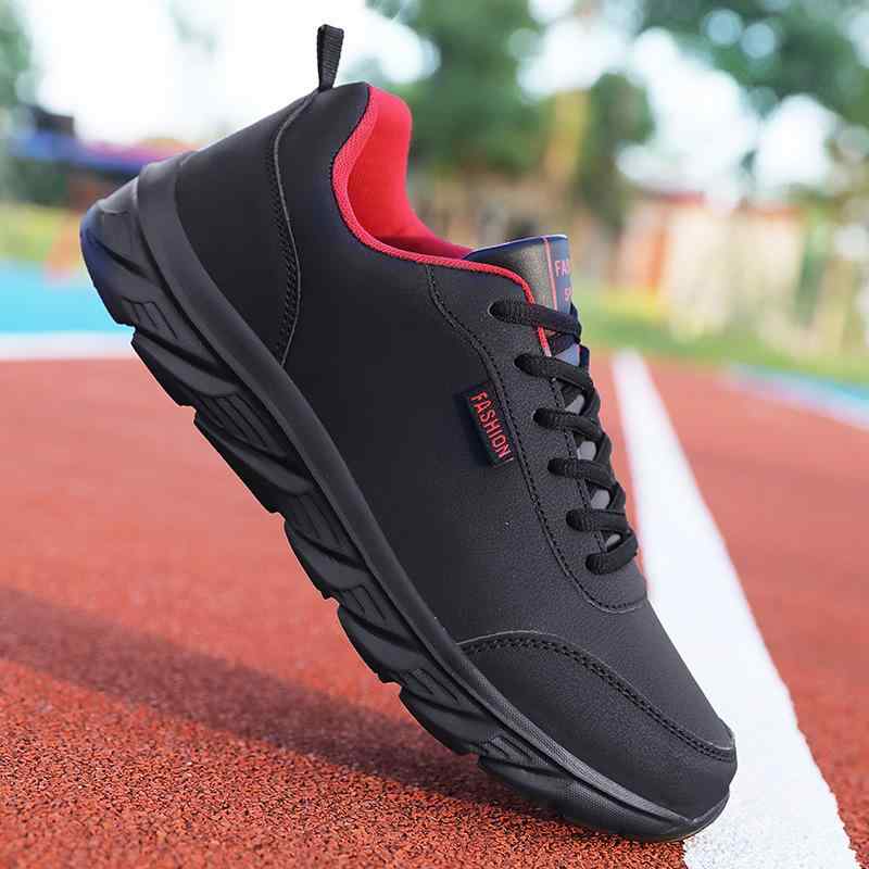 Rakuten - スニーカー メンズ 男性用 防水 滑り止め 撥水 ローカット 運動靴 スポーツシューズ ランニングシューズ 普段使い アウトドア 春秋冬 黒 ブラック グレー 大きいサイズ