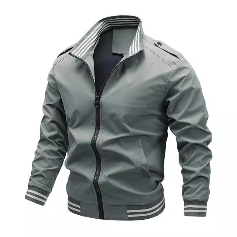 ジャケット 男性用 ブルゾン スタンドカラー ジップアップ スポーツウェア カジュアル 普段使い 運動着..