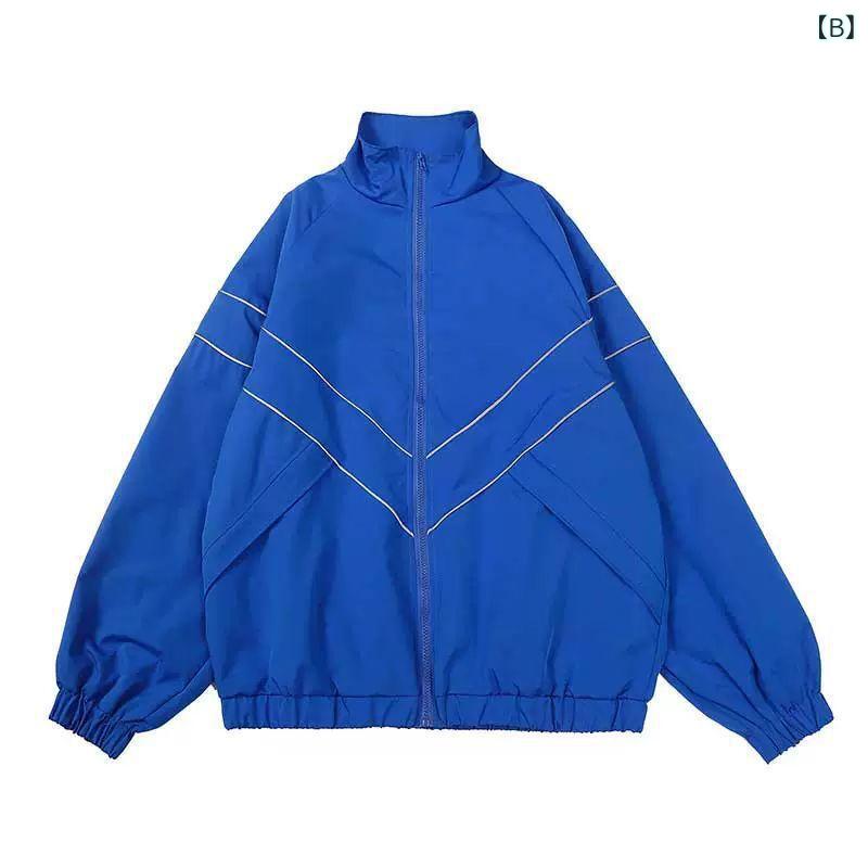 LINEAR shopのジャケット 男女兼用 防風 アウター ブルゾン ジャンパー 春秋 普段使い 部屋着 アウトドア ブラック ブルー｜アングル3