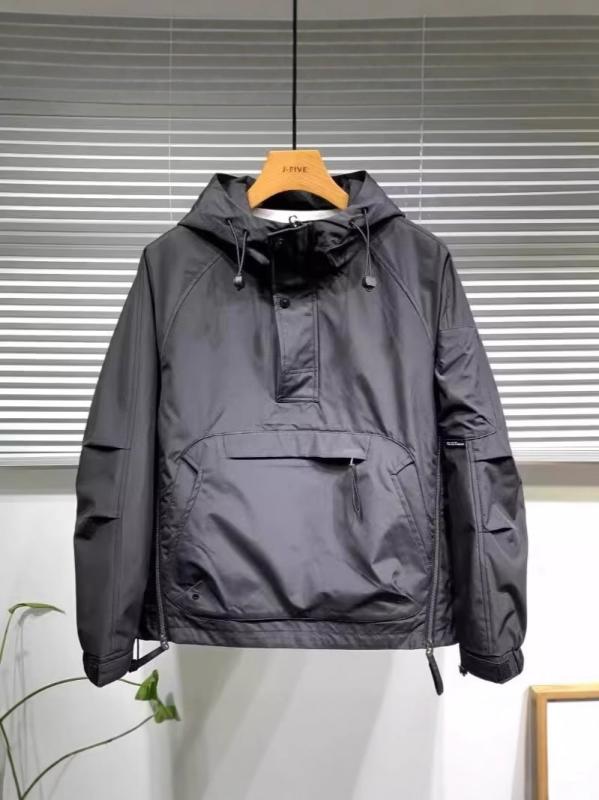 其它 - ジャケット 男性用 パーカー トップス 長袖 耐摩耗性 防寒 アウター ブルゾン ジャンパー カジュアル 普段使い ブラック カーキ M L XL XXL XXXL XXXXL 秋冬