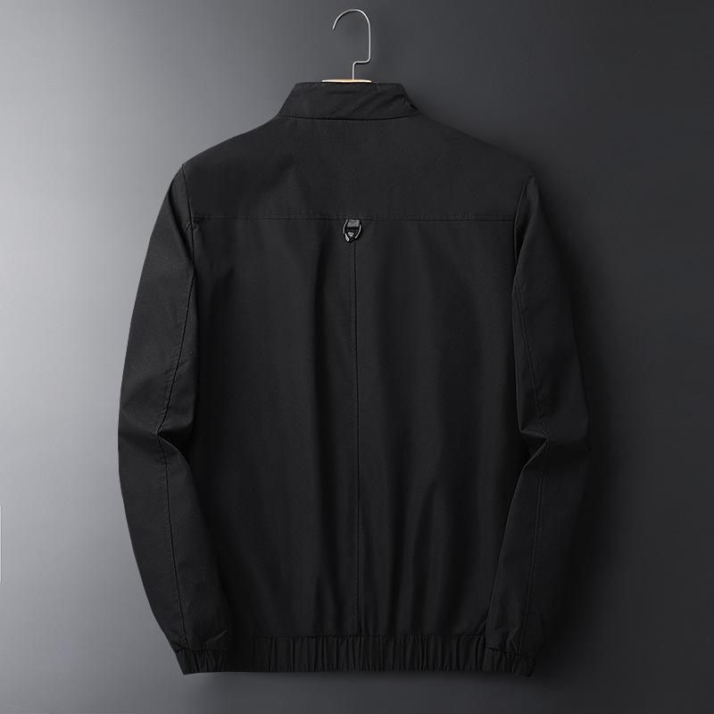 ジャケット 男性用 ブルゾン カジュアル アウター 秋冬 トップス スポーツウェア 普段使い 長袖 ポリエステル プリント 灰色 黒色 青色