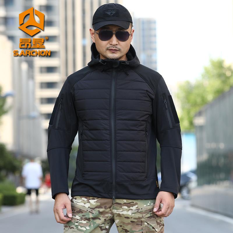 Wear - 綿入りジャケット 男性用 防風 防寒 撥水 マウンテンパーカー アウトドア 登山 トレッキング 釣り 迷彩柄1