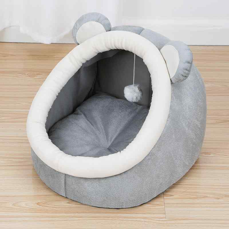 ペット用ベッド 犬 猫 Sサイズ Mサイズ Lサイズ あったか ペットハウス 浅灰色 青色 ピンク系 杏黄色 カートゥーン 猫 ウサギ ミッキーマウス クマ 保温 防寒 暖かい 洗える かわいい