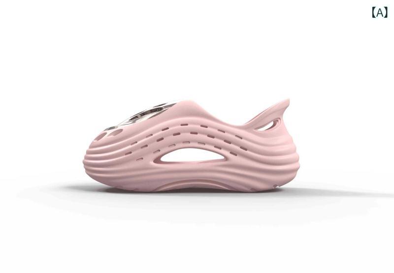 サンダル 男性用 春夏 アウトドア スポーツ ビーチ サンダル EVA 接触冷感 軽量 桜色 カーキ色 グレー ブラック レッド ホワイト