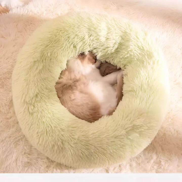 ペットベッド 猫 小型犬用ベッド PP綿 クッション 座布団 猫用品 オールシーズン 快適 柔らかい かわいい カフェオレ 灰色 ライトグリーン ピンク