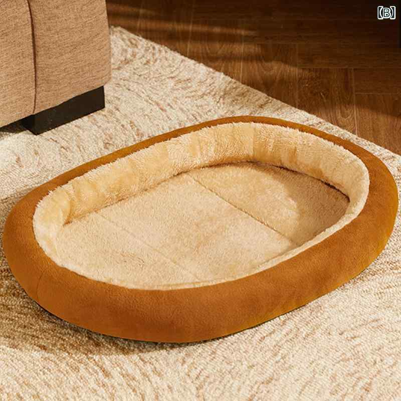 ペットベッド オールシーズン 猫 小型犬 中型犬 大型犬 クッション 暖かい 洗える グレー ブラウン