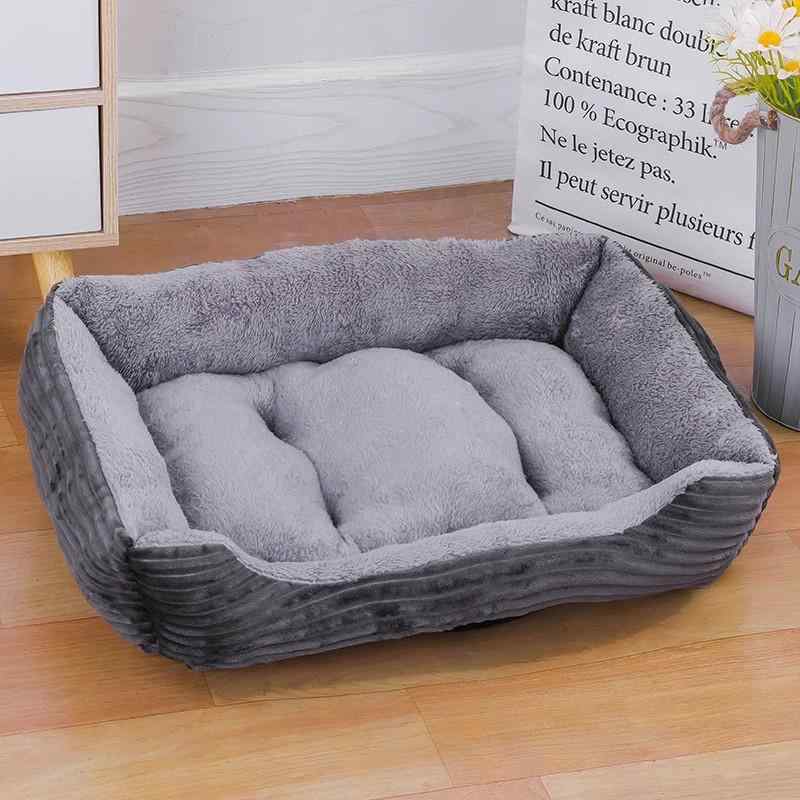 Crates, Kennels - 犬 猫 ベッド マット 冬用 防寒 あったか ペット用寝具 オールシーズン 犬小屋 猫小屋 ブラック グレー ブラウン ベージュ 小型犬 中型犬