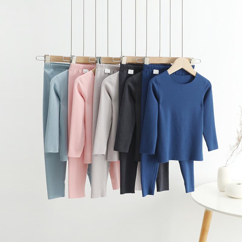 子供用インナーウェア 秋冬 保温 上下セット 8歳以上 キッズ 接触冷感 A类 柔らかい 無地 パジャマ 部..