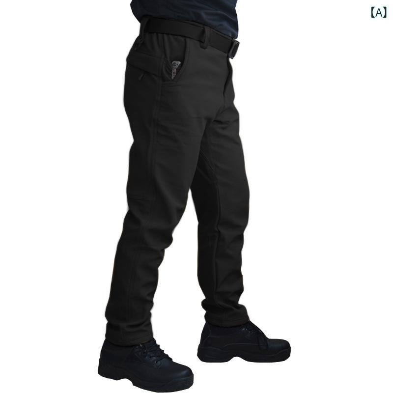 パンツ 男性用 登山パンツ 裏起毛 防風 防水 速乾 トレッキングパンツ アウトドア ...