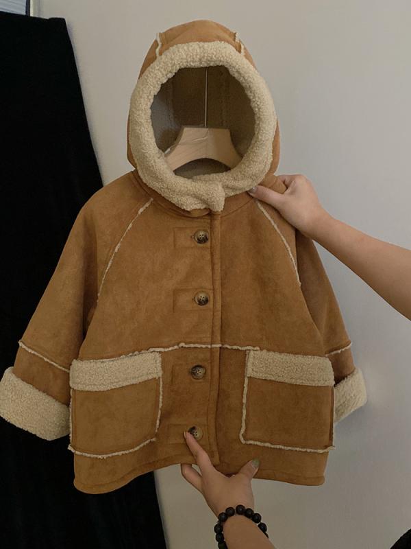 キッズ 裏起毛 アウター 秋冬 男の子 女の子 ベビー フード付き ジャケット 厚手 パンツ 上下 2点セット 綿 混紡 防寒 普段使い