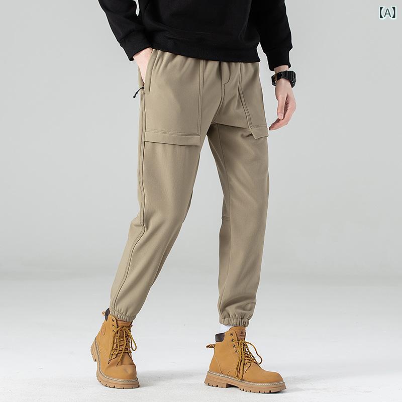 パンツ カップル 春物 薄手 ソフトシェルパンツ メンズ レディース 登山 ジョガーパンツ ワークパンツ カーゴパンツ ズボン 2