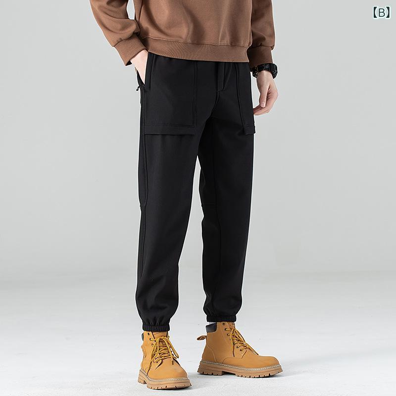 パンツ カップル 春物 薄手 ソフトシェルパンツ メンズ レディース 登山 ジョガーパンツ ワークパンツ カーゴパンツ ズボン 3
