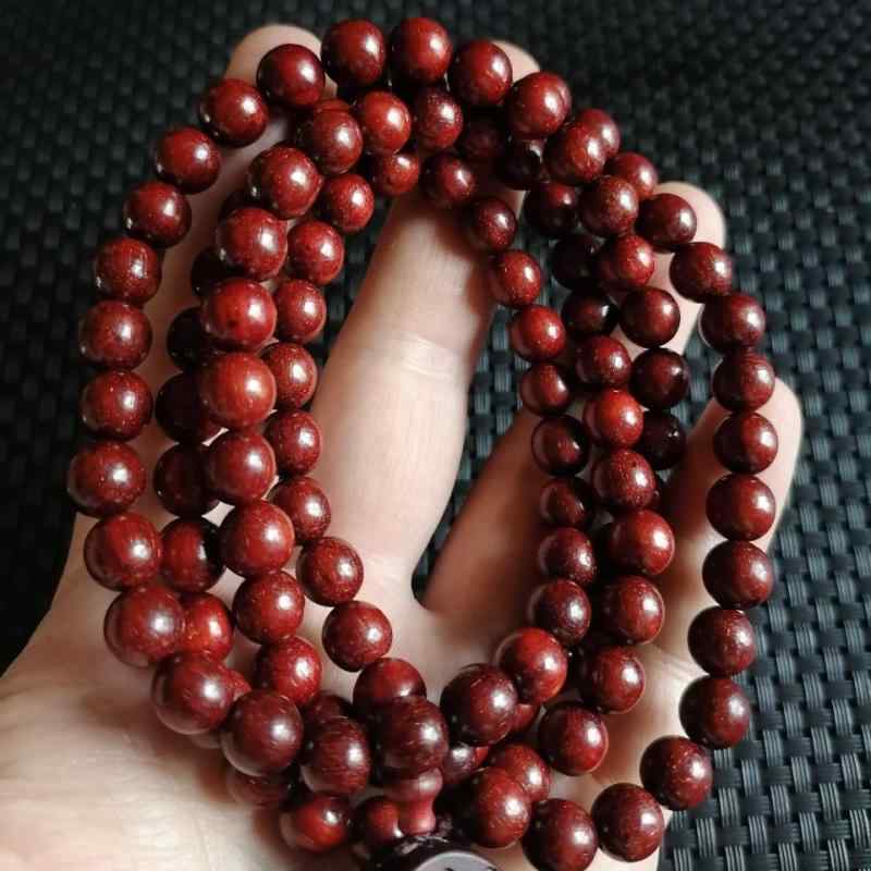 ネックレス レディース メンズ 紫檀 108個 仏珠 仏像 ペンダント 木彫り お守り アクセサリー