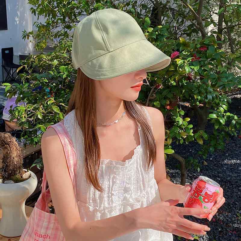 帽子 レディース 春夏 日焼け防止 紫外線対策 折りたたみ 八角帽 キャスケット 遮光 接触冷感 カーキ ブルー パープル ブラック ベージュ