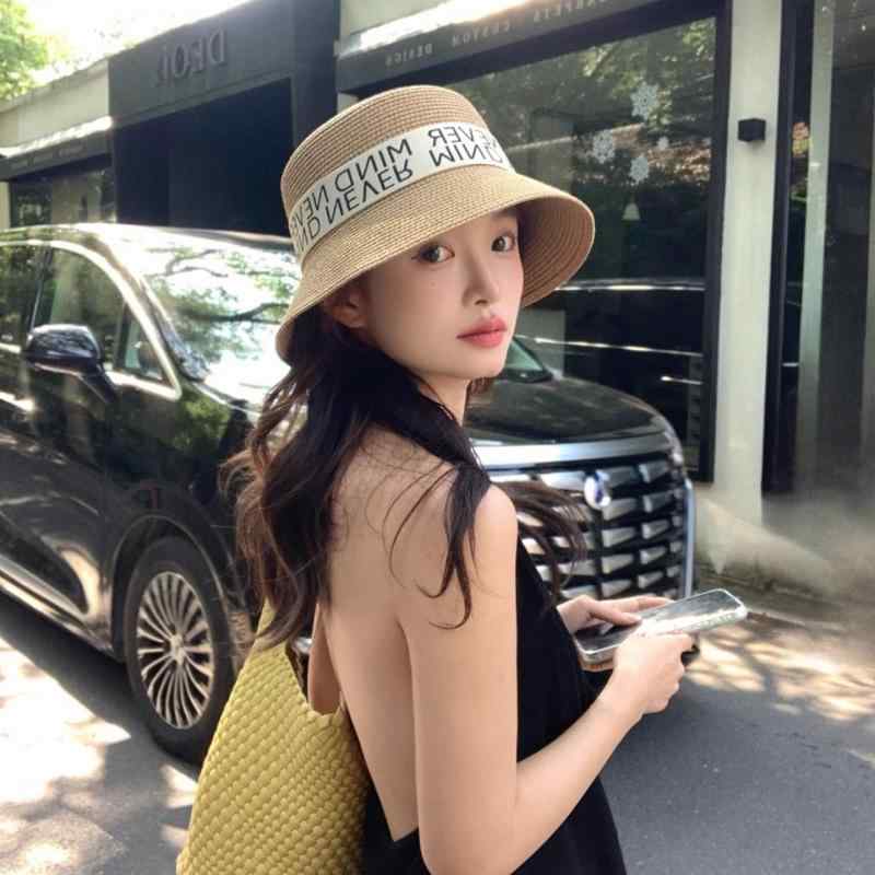For Women - 麦わら帽子 レディース UVカット 漁夫帽 帽子 日焼け防止 通気性 遮光 紫外線対策 ハット 黒 ベージュ カーキ1