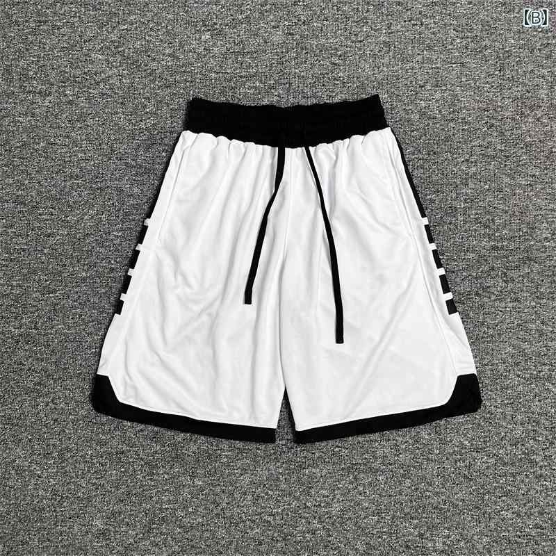 バスケットボールパンツ 男性用 女性用 スポーツ ハーフパンツ ポリエステル 吸湿...