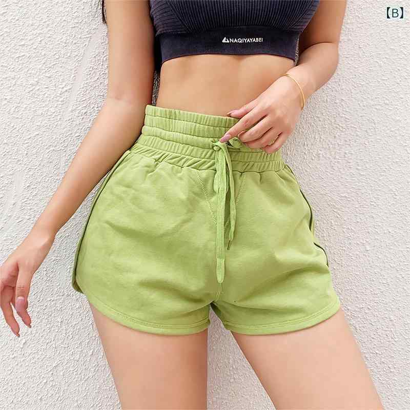 ショートパンツ レディース スポーツ カジュアル 高 elastic 高 elastic 吸湿速乾 ...