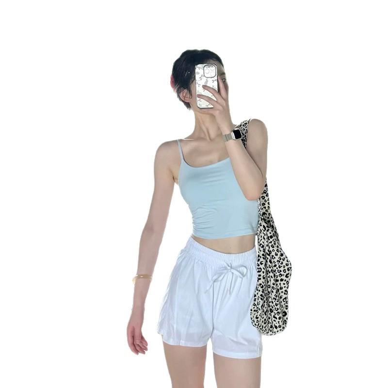 ランニング ショートパンツ レディース 速乾 スポーツ ヨガパンツ Loose 通気性 ドローストリング ナイロン 短パン レッド グリーン ホワイト ブラック S M L XL
