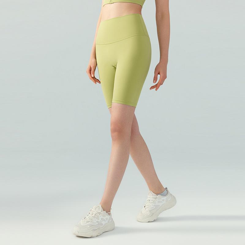 ヨガパンツ レディース 高 elastic 高 elastic 薄型 スポーツショートパンツ 五分丈 ハイウエスト ヒップアップ 腹部コントロール 裸感 生地 葉グリーン 緑豆沙色 栗色 海岩グレー 粘土粉 木苺色 カーキ ネイビー ブラック