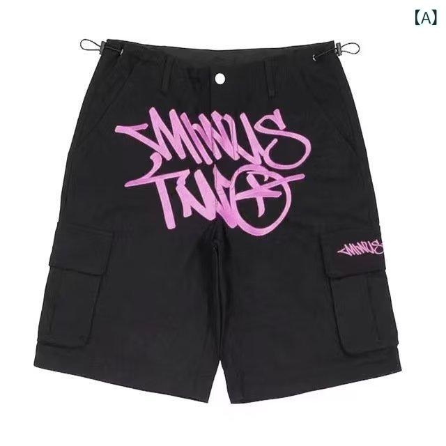 ハーフパンツ 男性用 ワークパンツ レトロ ポケット付