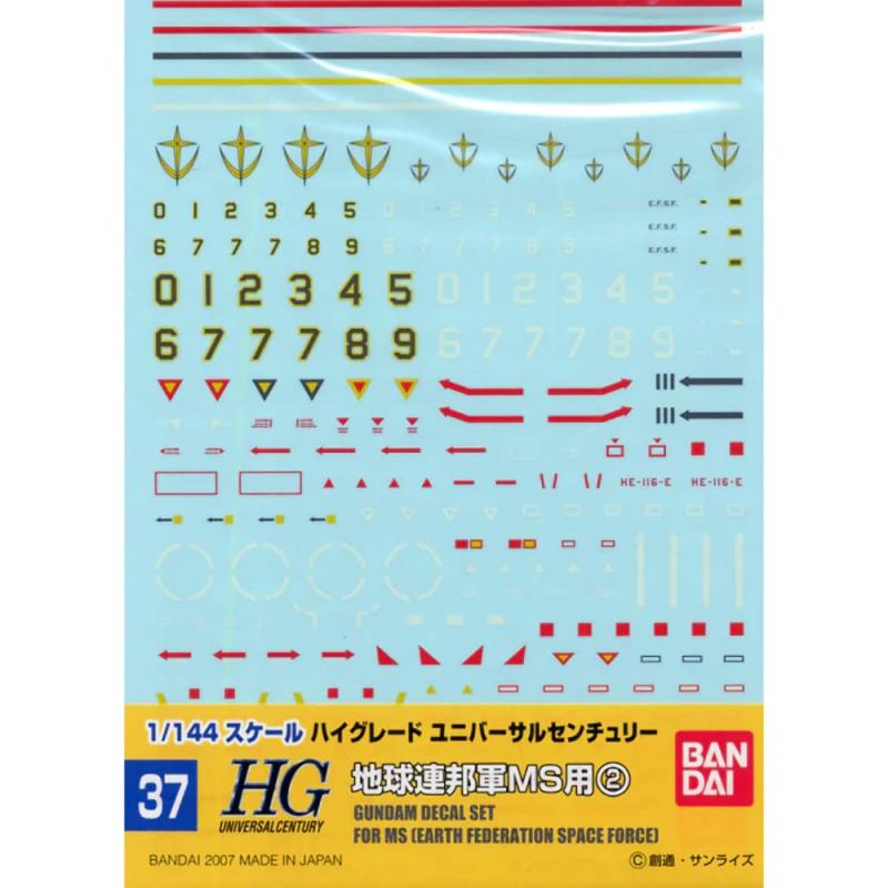【中古】BANDAI SPIRITS(バンダイ スピリッツ) ガンダムデカール GD37 HGUC 汎用-地球連邦(2)