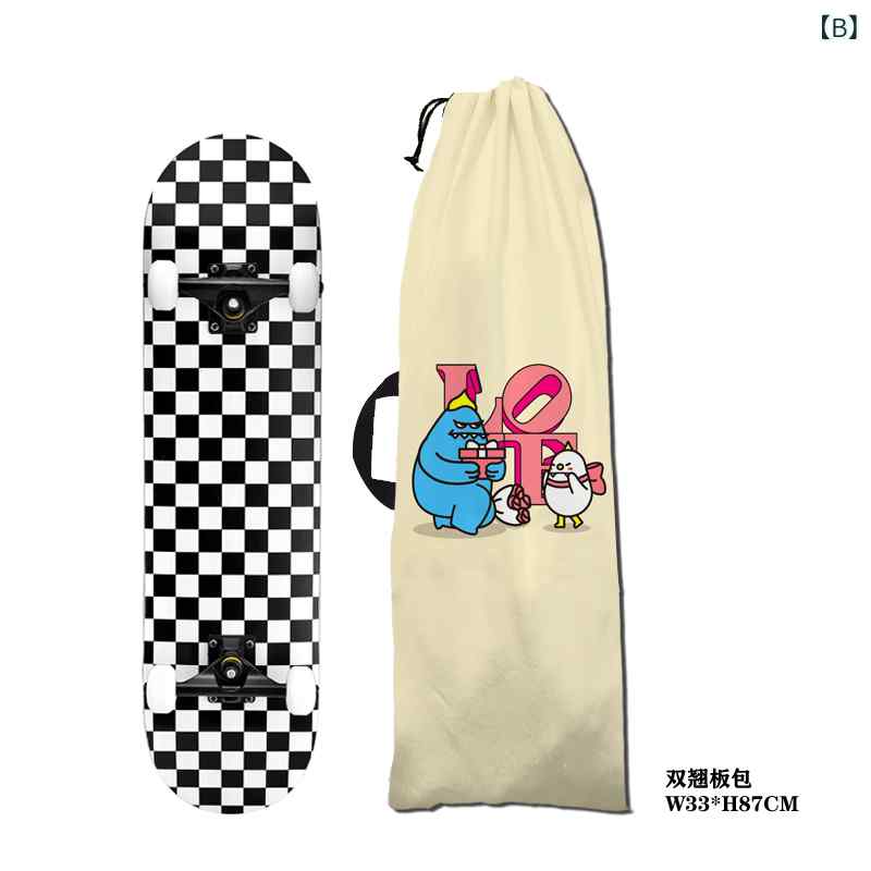 F かわいい スケート ボード バッグ 防水 収納 ワンショルダー ポータブル サーフ...
