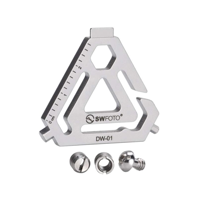 SWFOTO DW-01T ステンレス鋼 マルチツール 多機能 キーホルダ 便利グッズ 軽量 携帯 edc ガジェット ドライバー 六角レンチ キーホルダーペンダント ボックスカッター ドライバー 定規 三脚一眼 linears-11411801 LINEAR shop パッケージ画像