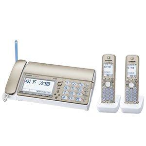 Main Unit - 【中古】パナソニック おたっくす デジタルコードレスFAX 子機2台付き 1.9GHz DECT準拠方式 シャンパンゴールド KX-PD601DW-N