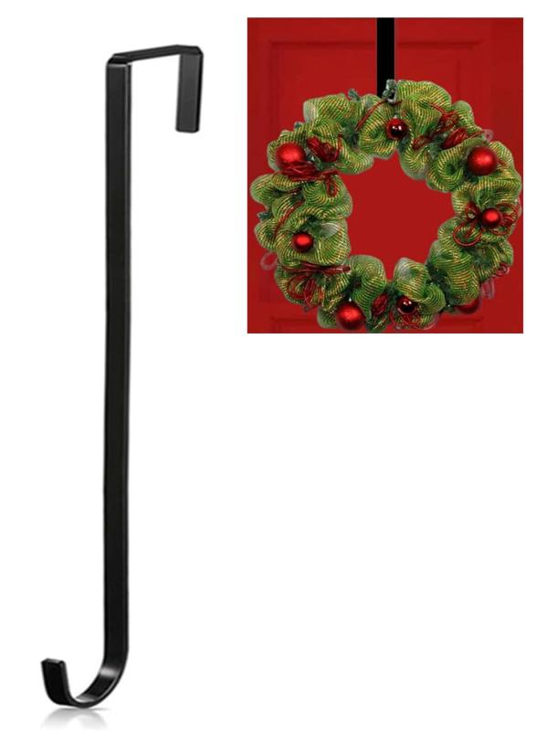 TAORAYO クリスマスリースフック クリスマスリースドア吊り ドア掛け ドアハンガー ドア吊り 花輪フック 金属フック ドアフック 装飾フック ハンガーホルダー リースハンガー シングルフッ