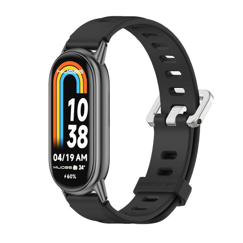 Rakuten - MIJOBS Xiaomi Mi Band 10/9/8 替えバンド シャオミバンド 10 シリカゲルスマートウォッチ Mi Band 9 対応 交換用ストラップ