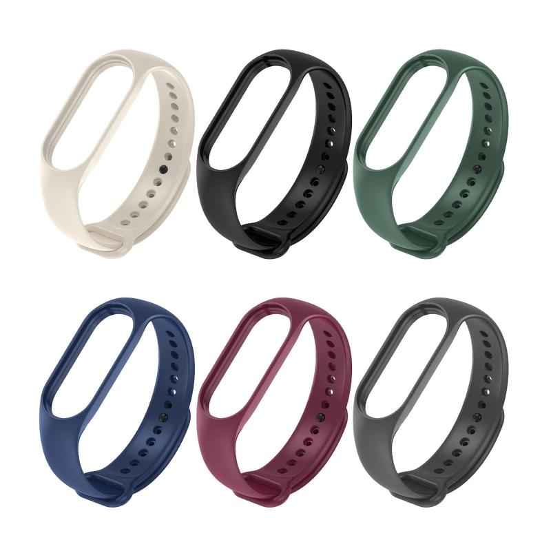Rakuten - [LIKENNY] 6色 Xiaomi Mi Band 7 換えバンド シャオミスマートバンド 交換バンド シリコン製 柔らかい 通気性 防汗 耐衝撃コンパチブル Mi Band 7/6/5 交換ベルト 通用