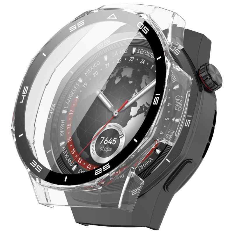 BUITFOU HUAWEI WATCH GT 5 Pro 42mm カバー ケース 超薄型 PC+ガラス素材 一体型 全面保護 装着簡単 耐衝撃 高透過率 指紋防止 傷防止（クリア）