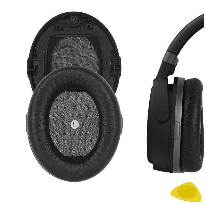 Geekria イヤーパッド互換性 パッド HyperX Cloud Orbit S ヘッドホンに対応 パッド イヤー/イヤーカップ プロテインレザー (黒)