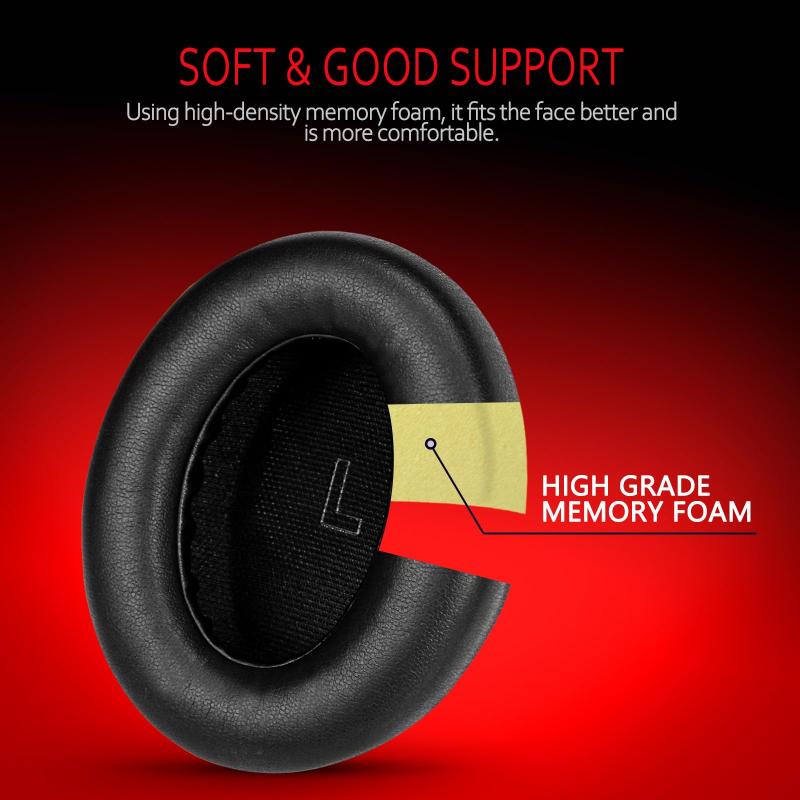 Krone Kalpasmos 交換用イヤーパッド Bose QuietComfort Ultraヘッドフォン用 ソフ...
