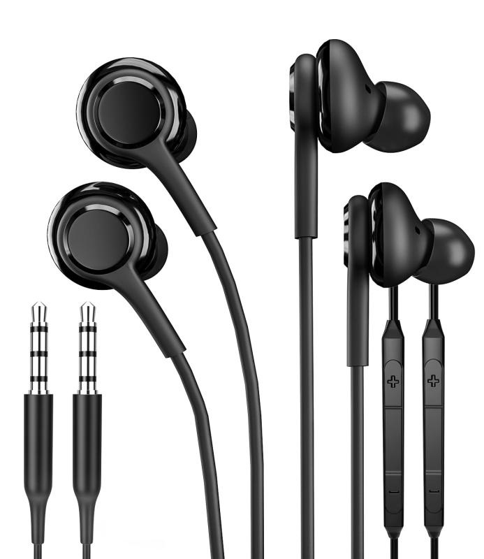 オンライン イヤホン 3.5mmイヤフォン(2個入りです)有線 マイク付きイヤホン マイク ゲーミングイヤホン Earphones ノイズキャンセリング 人気 パソコン用 ゲーミングイヤホン スマホ用 ヘッド linears-11311700 LINEAR shop パッケージ画像