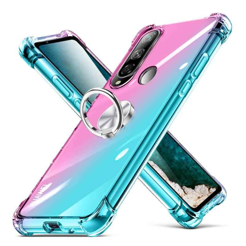 MNYWDSQ 対応 HUAWEI P30 lite ケースリング クリア 耐衝撃 薄型 シリコンカバー tpu 透明 スリム 軽量