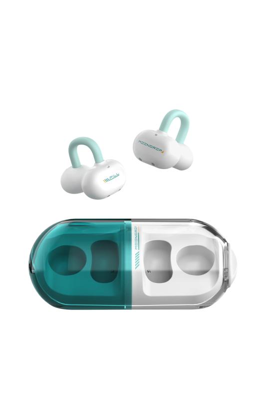 水月雨 Moondrop Pill オープンイヤー型ワイヤレスイヤホン イヤーカフ イヤホン オープンイヤー ワイヤレス Bluetooth 6.0 開放型 耳挟み式 【IPX4防水 / 最大28時間再生 / AIノイズキャンセリング / 1 linears-11312440 LINEAR shop パッケージ画像