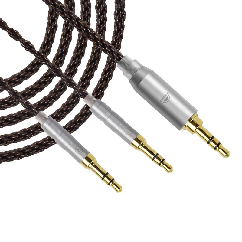 okcsc ZT8 ヘッドホンケーブル 両端3.5mm 交換ケーブル イヤホン・ヘッドホン用 8...