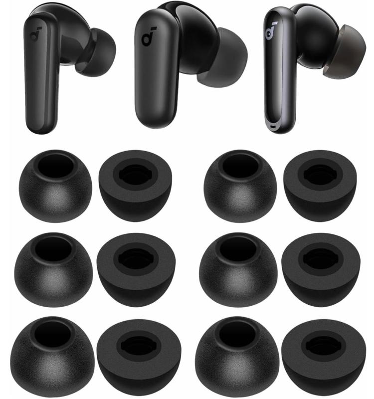 低反発イヤーピース ウレタン製イヤーピース An-ker Sound-core P40i P30i P20i Sp...