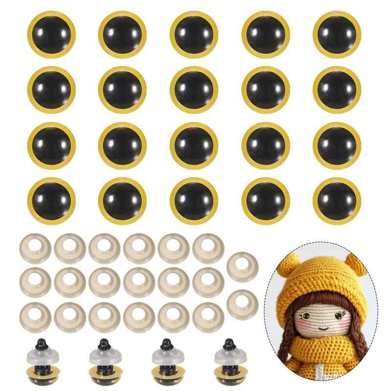 PATIKIL Safety Eyes Realistic Doll Crocheting Safety Eyes with Washers for Decor Crochet Accessories Dolls Craft Halloween linears-11439811 LINEAR shop サンプル画像2