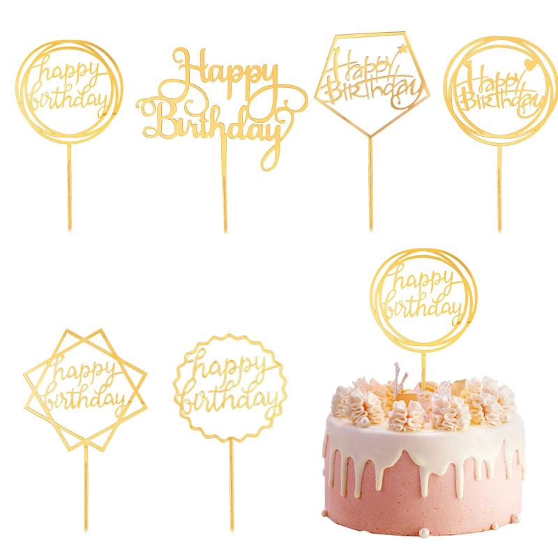 ケーキトッパー 誕生日 5点セット ゴールド ケーキ挿入カード Happy Birthday ハッピーバースデー ケーキデコレーション ケーキ飾り 飾り付け 誕生日 パーティー 写真撮影 お祝い【ケーキトッパー】ケーキトッパーは5種類があって、さまざまな種類のケーキを飾ることができます。可愛いケーキトッパーは挿すだけで誕生日ケーキをより綺麗で華やかに飾ります。【素材】ケーキデコレーションは高品質のアクリルで作られて、臭いもなく、丈夫で色あせや変形がにくく、耐久性があり、再利用可能です。【儀式感を高める】誰もが儀式的な誕生日を過ごしたいと思っています。誕生日は年に一度なので、「Happy Birthday」という言葉が付いたこのケーキハットはパーティーのテーマを簡単に表示し、誕生日の雰囲気を高めることができます。【幅広い用途】ケーキの装飾だけでなく、カップケーキ、デザート、アイスクリーム、前菜、フルーツ、パーティーフード、アイスクリームなどの装飾としても使用できます。パーティーに最適です【パッケージ】ケーキトッパー5点セット。
