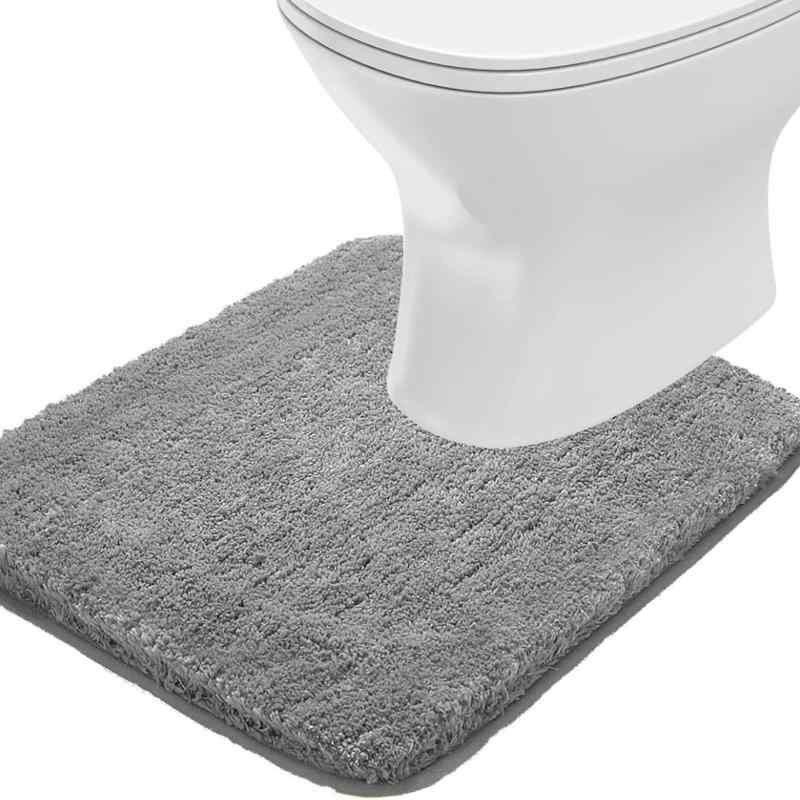 Dubxon トイレマット おしゃれ 吸水 毛が抜けない ふわふわ 快適 滑り止め しっかりしている トイレカーペット ノルディック モダン 洗濯機で洗濯可能 人気 自然 超微細繊維 柔らかい トイレ【商品の仕様と材質】約 50x40cm，表面：ポリエステル 100％；裏面： TPR 滑り止め加工。【耐久性が良い】太粗な耐磨耗性の繊維を使用して織られ、表面の毛羽は特殊な縁取り工芸で処理されており、手触りが柔らかくふわふわです。底部の滑り止め層には高弾性ゴムが選ばれており、何度も摩擦しても亀裂や粉々になることはなく、耐久性に富んでいます。【長期的に快適な乾燥感を保つ】高密度の吸水素材を選りすぐり、トイレの水跡を素早く吸収し、水分をしっかりと保持して漏れなく、床を常に乾燥してきれいに保ちます。これで頻繁に床を拭く必要がなく、ぬるぬるした不快感もおさらばです。【滑り止め効果が強力】特殊なゴム材質を採用し、靭性が強く、何度も踏みつけたり引っ張ったりしても変形しにくく、滑り止め効果が持続的です。エッジは高温で圧着処理され、平らでフィット感が良く、巻き上がりによる転倒のリスクを排除し、家族の安全を保障します。【シンプルなスタイル】シンプルな単色モデルはどんな装飾スタイルにもマッチします。落ち着いたダークグレーは、簡単にバスルームの全体的な環境に溶け込み、空間の質感を高めます。地味なバスルームに一筋の明るさを加え、小さな隅にも雰囲気を与えます。【品質】商品が到着した後、万が一商品に何か不具合がございましたら、お問い合わせ方法：「注文履歴」-「該当注文」-「商品について質問する」をクリックして、弊社までご連絡いただけるようにお願い申し上げます。24時間以内に対応いたします。